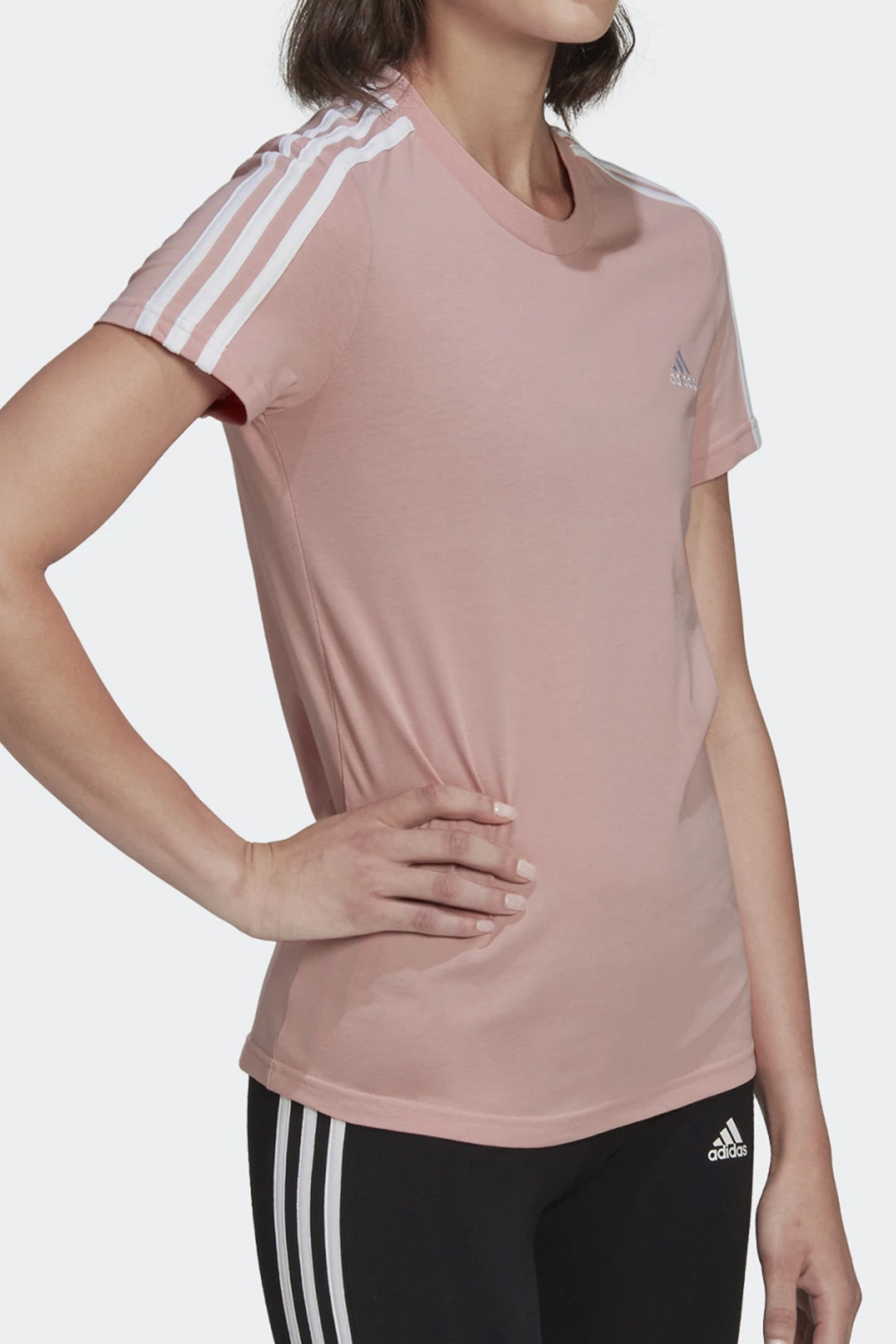 Футболка женская Adidas W 3S T розовая HF7236 изображение 2