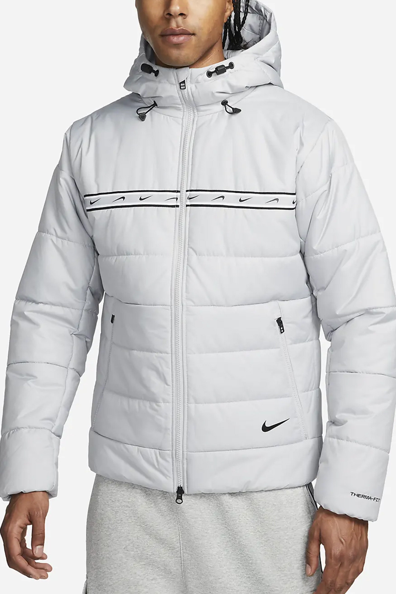 Куртка мужская Nike M Nsw Repeat Syn Fill Jkt серая DX2037-077 изображение 2