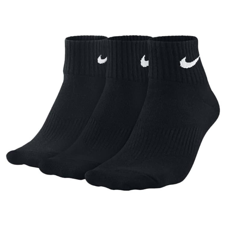 Носки Nike 3PPK LIGHTWEIGHT QUARTER черные SX4706-001