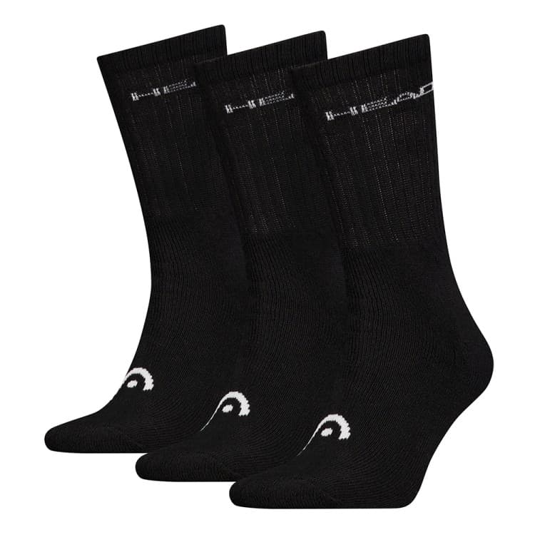 Шкарпетки HEAD ELEMENTS ALL SPORTS CREW 3P чорні 701229008001