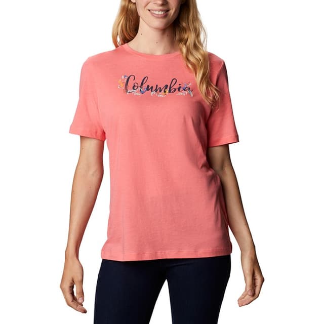 Футболка женская Columbia Bluebird Day ™ Relaxed Crew Neck розовая 1934001-699