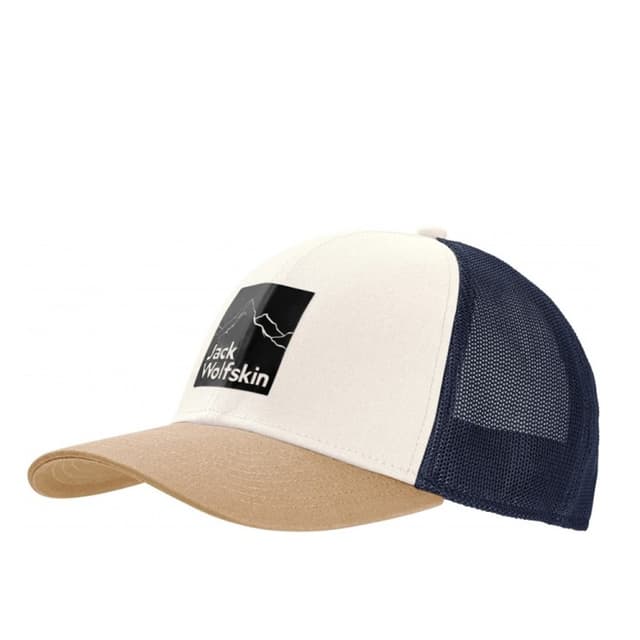 Бейсболка унисекс Jack Wolfskin BRAND CAP бежевая 1911241-5152