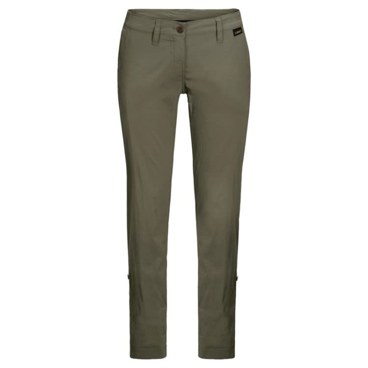 Брюки женские Jack Wolfskin хаки 1505281-5052