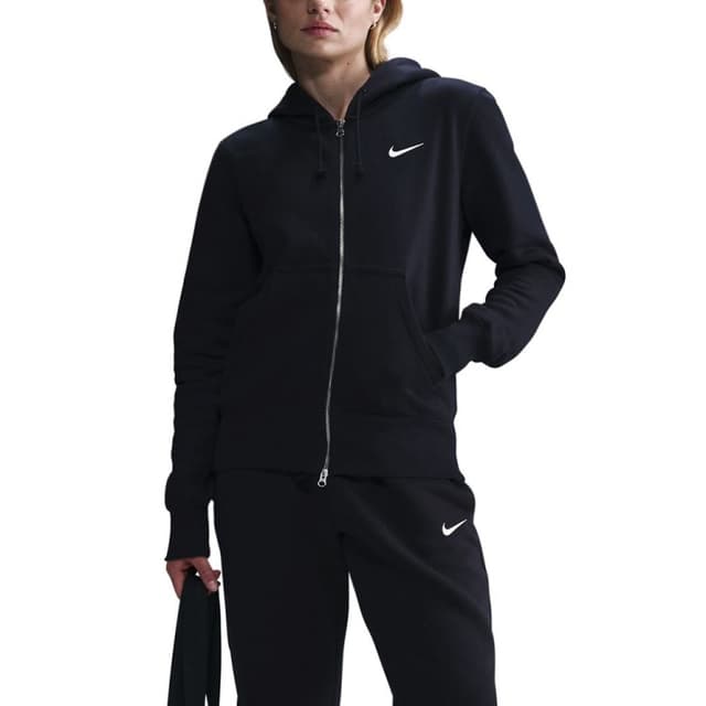Толстовка женская Nike W NSW PHNX FLC STD FZ HDY черная HJ0995-010