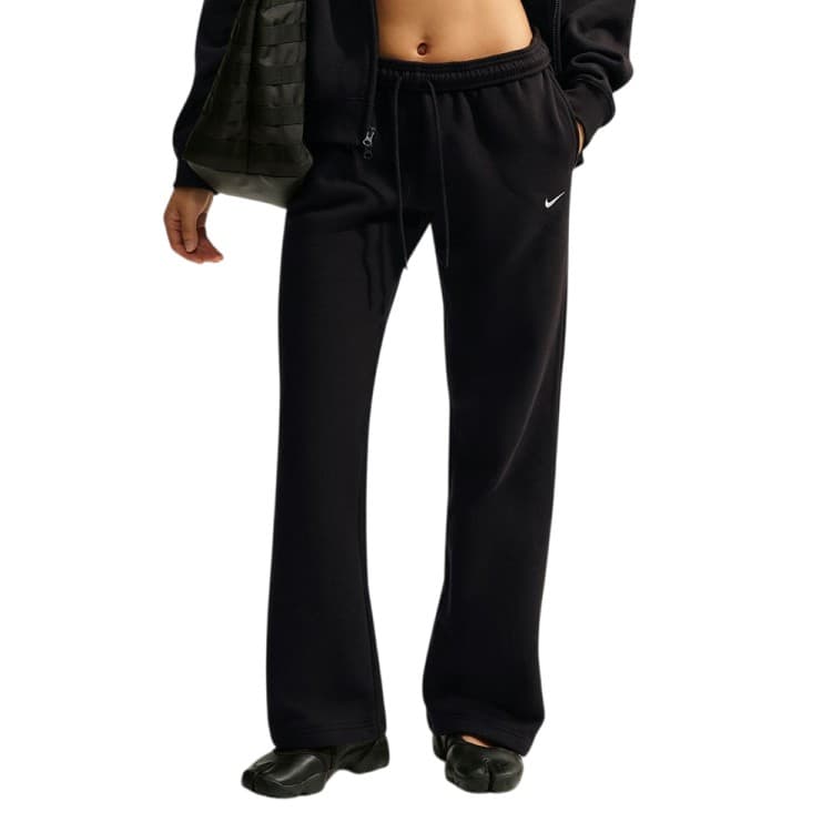 Брюки женские Nike W NK STDO FLC MW MR STD OH PNT черные IM8078-001