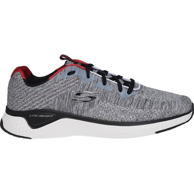 Кроссовки мужские Skechers SOLAR FUSE LACE серые 52758-GYBK