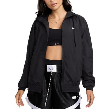 Вітрівка жіноча Nike W NSW ESSNTL UV WVN JKT HD чорна FV6298-010