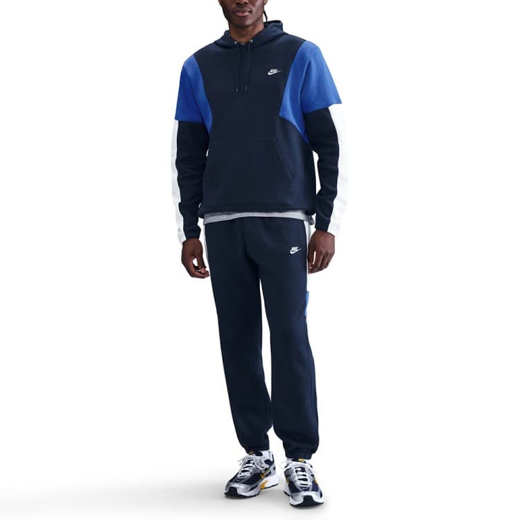 Костюм мужской Nike M NK CLUB FLEECE HDED TRACK GX темно-синий HV1165-451