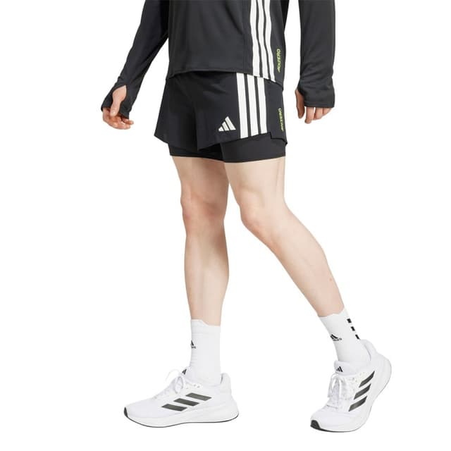 Шорты мужские Adidas ADIZERO 2i1 M черные JD4202