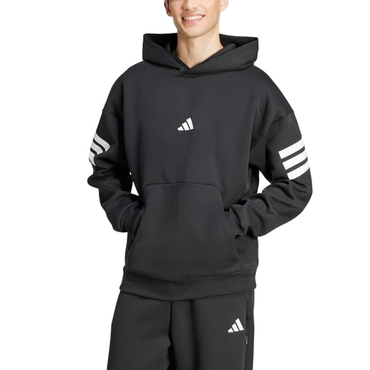 Толстовка мужская Adidas M FI 3S HD черная JD4838