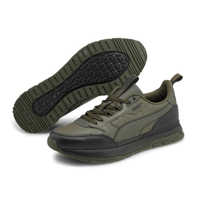 Кроссовки мужские Puma R78 Trek Lth хаки 38320203