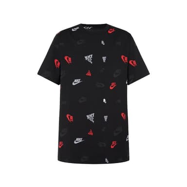 Футболка мужская Nike M NSW TEE 12MO AOP SP25 черная HJ0561-010