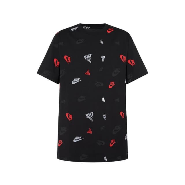 Футболка чоловіча Nike M NSW TEE 12MO AOP SP25 чорна HJ0561-010