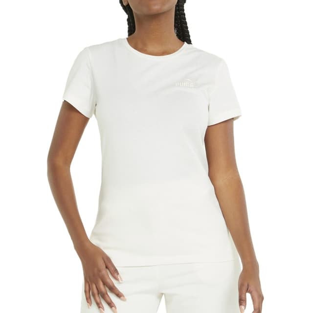 Футболка женская Puma Ess+ Embroidery Tee бежевая 84833199