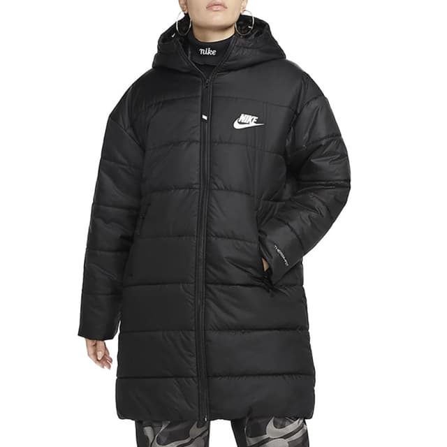 Куртка женская Nike W Nsw Syn Tf Rpl Hd Parka черная DX1798-010