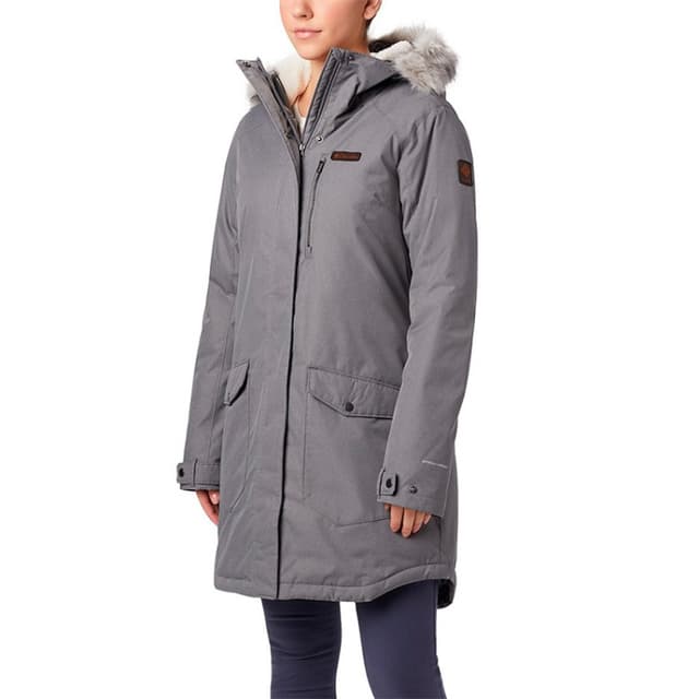 Куртка женская Columbia Suttle Mountain™ Long Insulated Jacket серая 1799751-023