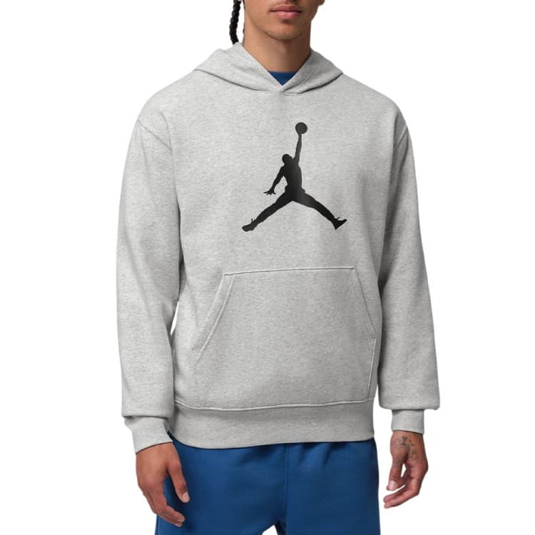 Толстовка чоловіча Nike M J JUMPMAN FLC HBR PO 2 сіра IR0561-050