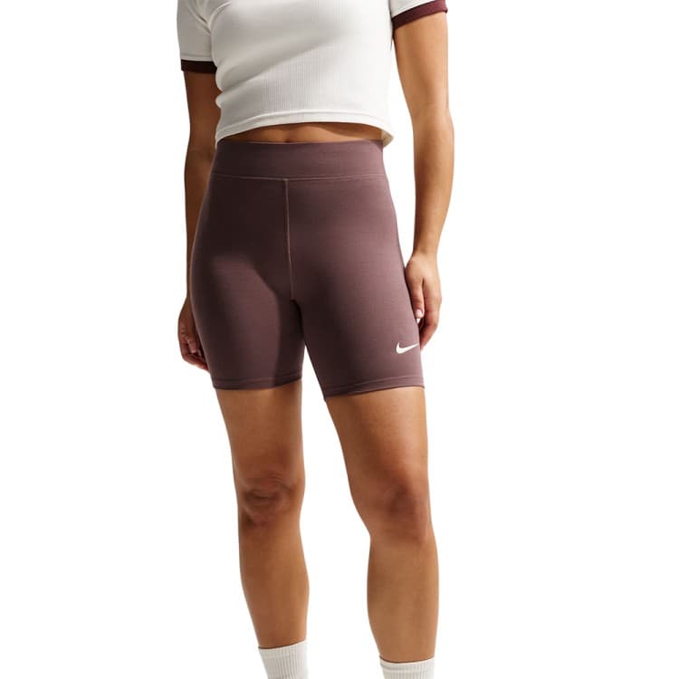 Шорти жіночі Nike W NSW NK CLSC HR 8IN SHORT коричневі DV7797-502