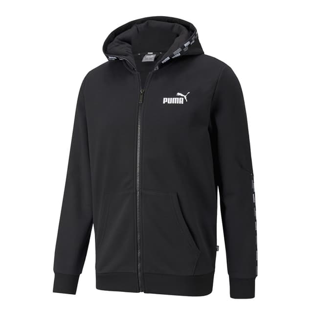 Толстовка мужская Puma Puma Power Fz Hoodie черная 58939601