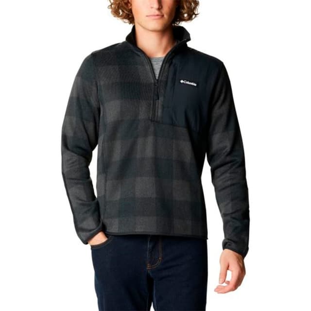 Джемпер мужской Columbia SWEATER WEATHER™ PRINTED HALF ZIP черный 1955851-012  