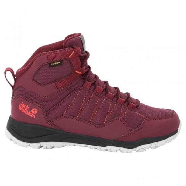 Ботинки женские Jack Wolfskin MAZE TEXAPORE MID W бордовые 4035651-2814