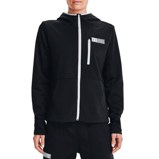 Толстовка жіноча Under Armour Armour Mixed Media Fz чорна 1365875-001