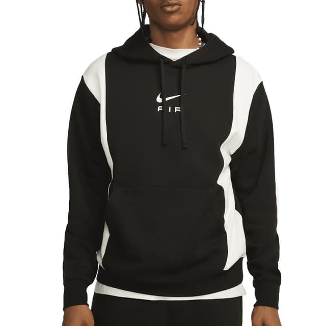 Толстовка мужская Nike M NSW SW AIR PO HOODY FLC BB черная FN7691-010
