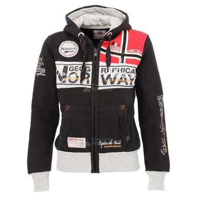 Толстовка женская Geographical Norway черная SP638F-010