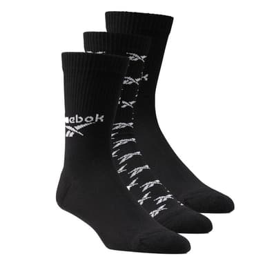 Шкарпетки Reebok Cl Fo Crew Sock 3P чорні GG6683