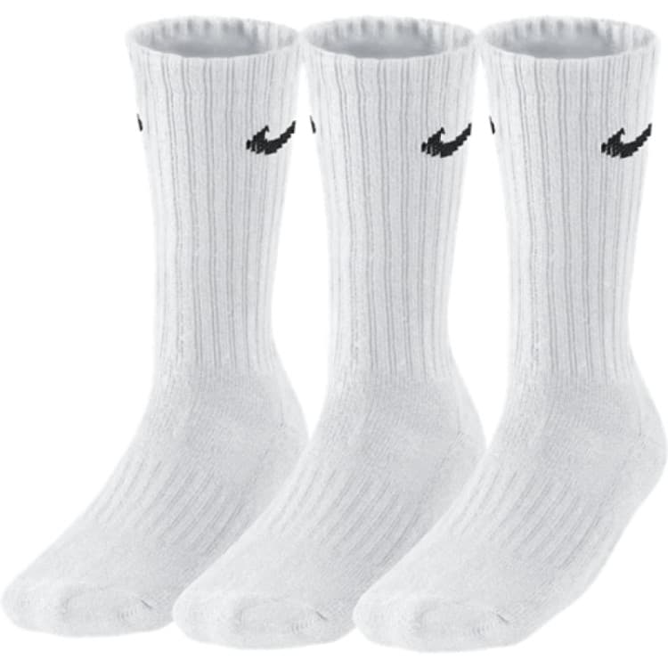 Носки Nike 3PPK Value Cotton Crew белые SX4508-101