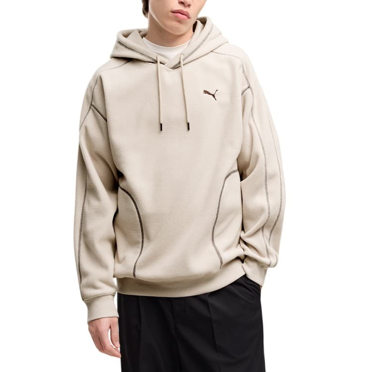 Толстовка чоловіча Puma ESS ELEVATED Relaxed Winterized Hoodie бежева 69431282