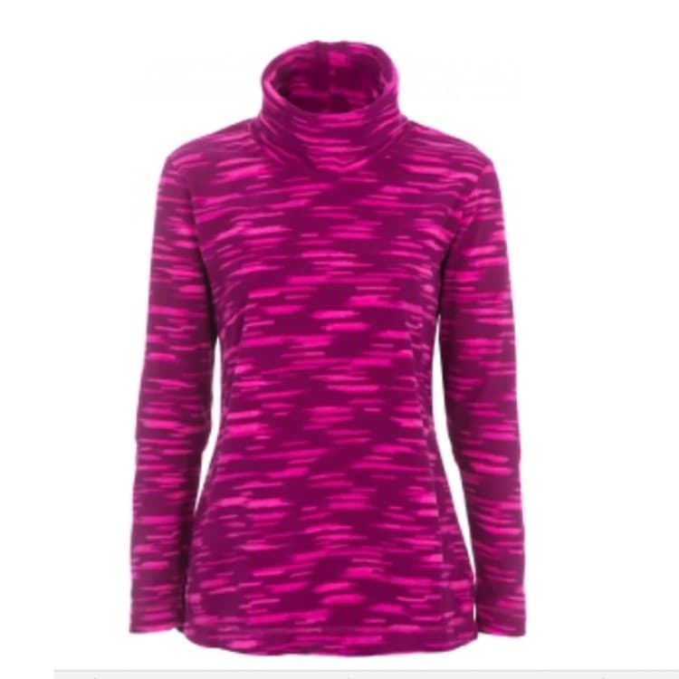 Толстовка женская Columbia Columbia Glacial Fleece Turtleneck розовая 1556641-684