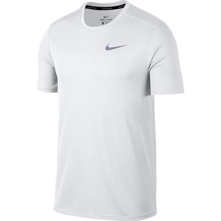 Футболка мужская Nike DF BRTHE RUN TOP SS SR белая 904634-100