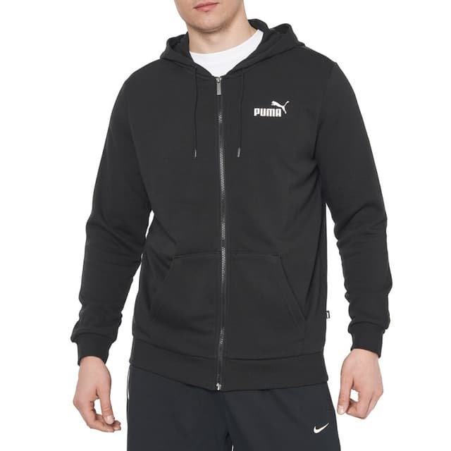 Толстовка мужская Puma ESS Small Logo FZ Hoodie черная 58670401
