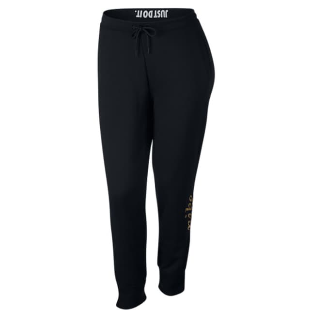 Брюки женские Nike W Nsw Rally Pant Reg Metallic черные AJ0094-010