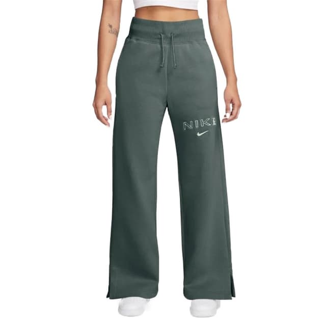 Брюки женские Nike W NSW PHNX FLC HR LOGO PNT WDE зеленые FV7684-338