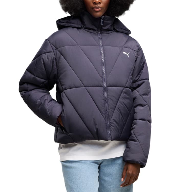 Куртка жіноча Puma Quilted Puffer Jacket W темно-синя 69456835