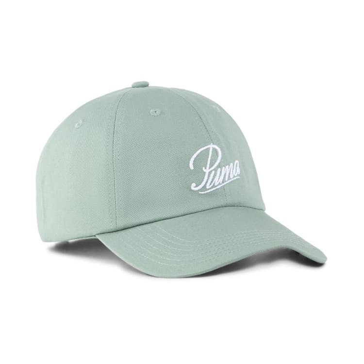 Бейсболка Puma ESS SCRIPT LOGO Dad Cap зеленая 02599603