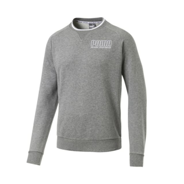 Толстовка мужская Puma Athletics Crew серая 85413603
