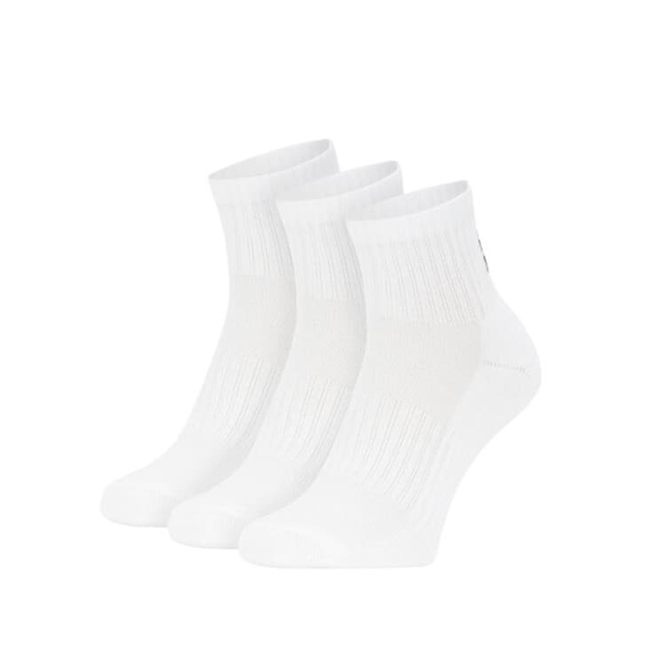 Шкарпетки Under Armour Core Qtr 3Pk білі 1358344-100