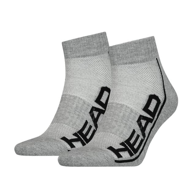 Носки HEAD PERFORMANCE QUARTER 2P UNISEX серые 791019001008