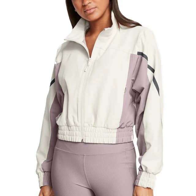 Ветровка женская Under Armour Unstoppable Crop Jacket бежевая 1386479-110