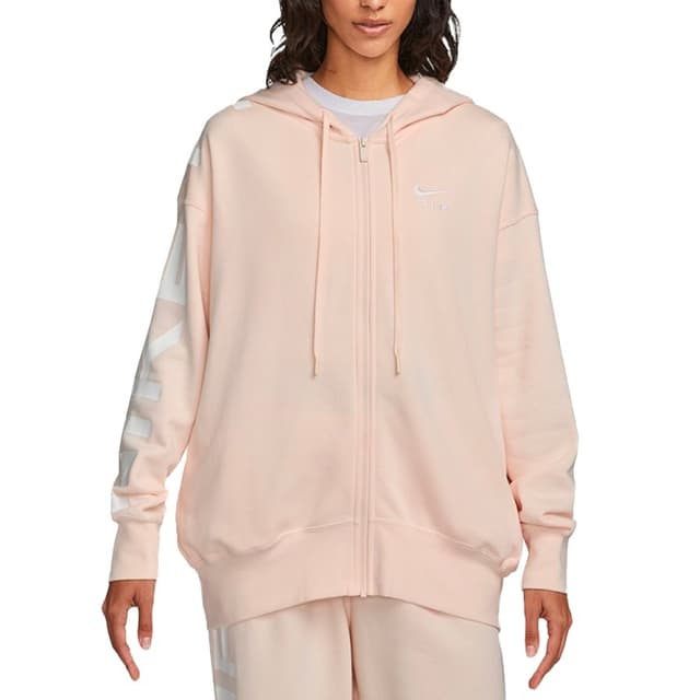Толстовка женская Nike W NSW AIR FLC OS FZ HD персиковая FB8047-838