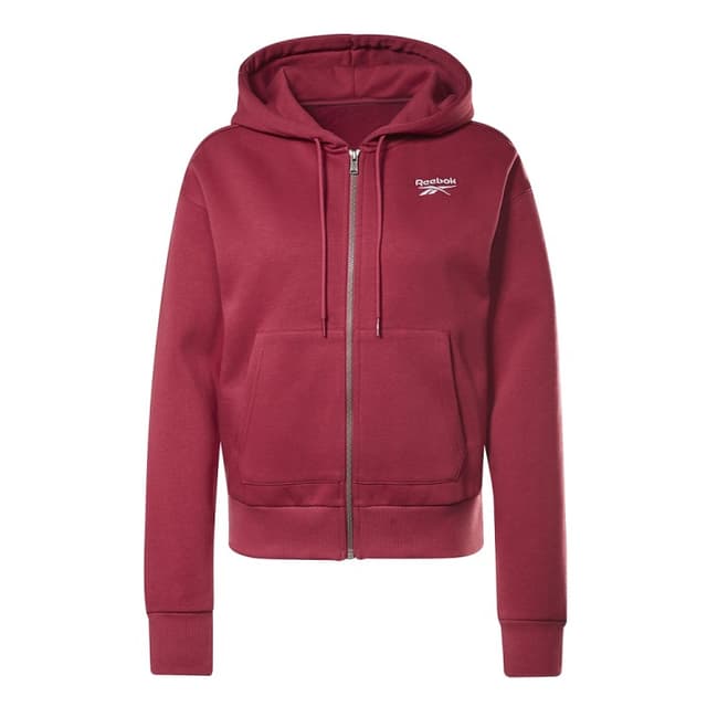Толстовка жіноча Reebok Ri Full Zip бордова GV3294