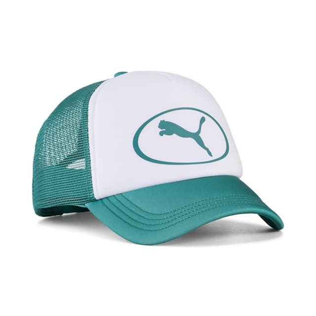 Бейсболка Puma ESS Trucker Cap зеленая 02697603