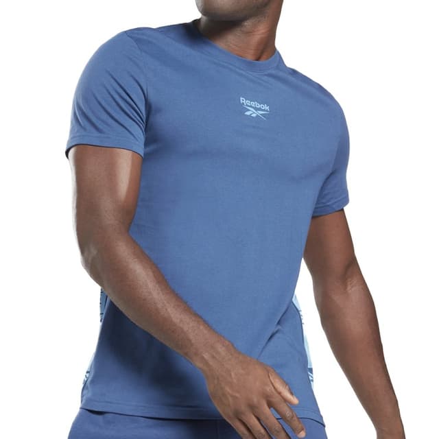 Футболка мужская Reebok Ri Tape Tee голубая HB2147