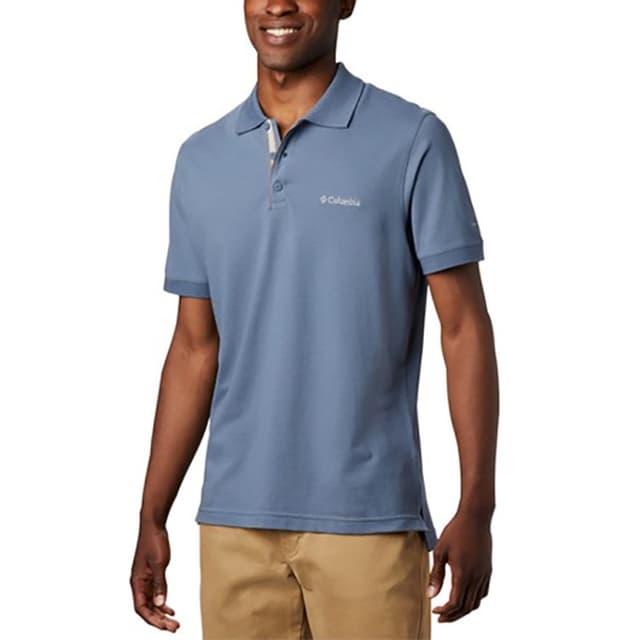 Футболка мужская Columbia Tricou polo Range синяя 1713841-441
