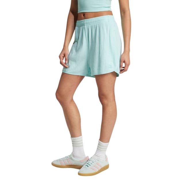 Шорты женские Adidas ESS WR S SSHORT голубые JD5163