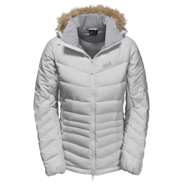 Пуховик женский Jack Wolfskin серый 1202901-4650