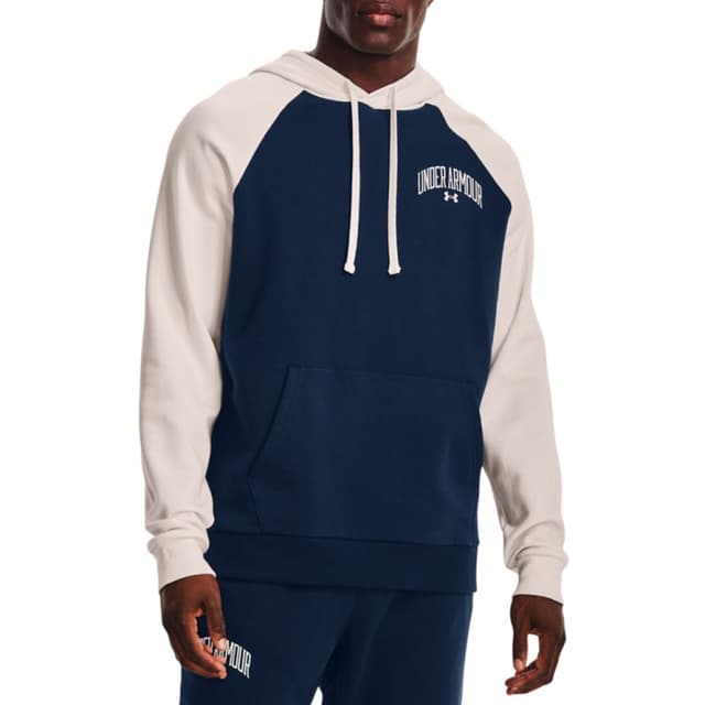 Толстовка мужская Under Armour UA Rival WM Colorblock HD синяя 1373363-408